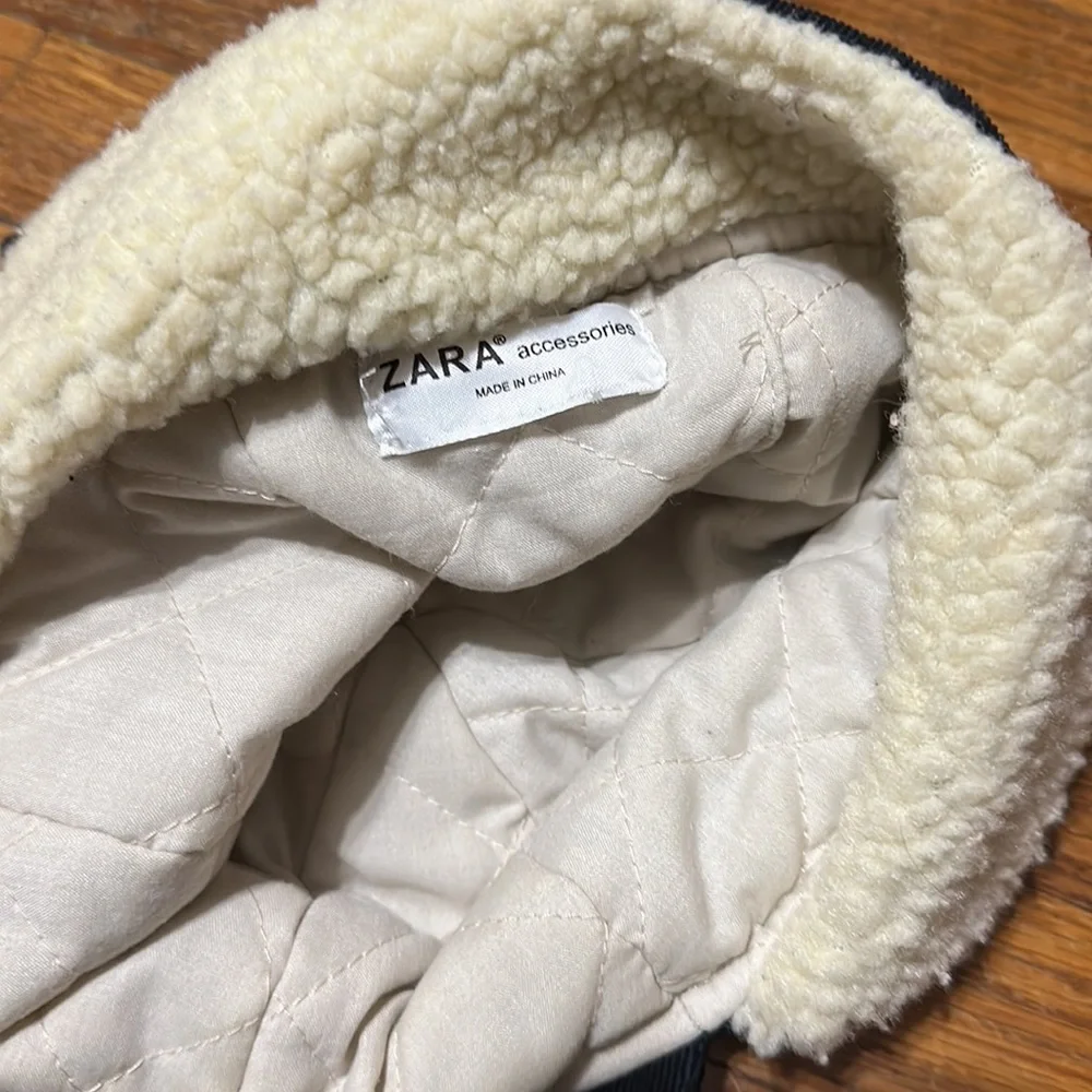 Zara Accessories Kids “Explore” Trapper Style Hat, Corduroy, Toddler